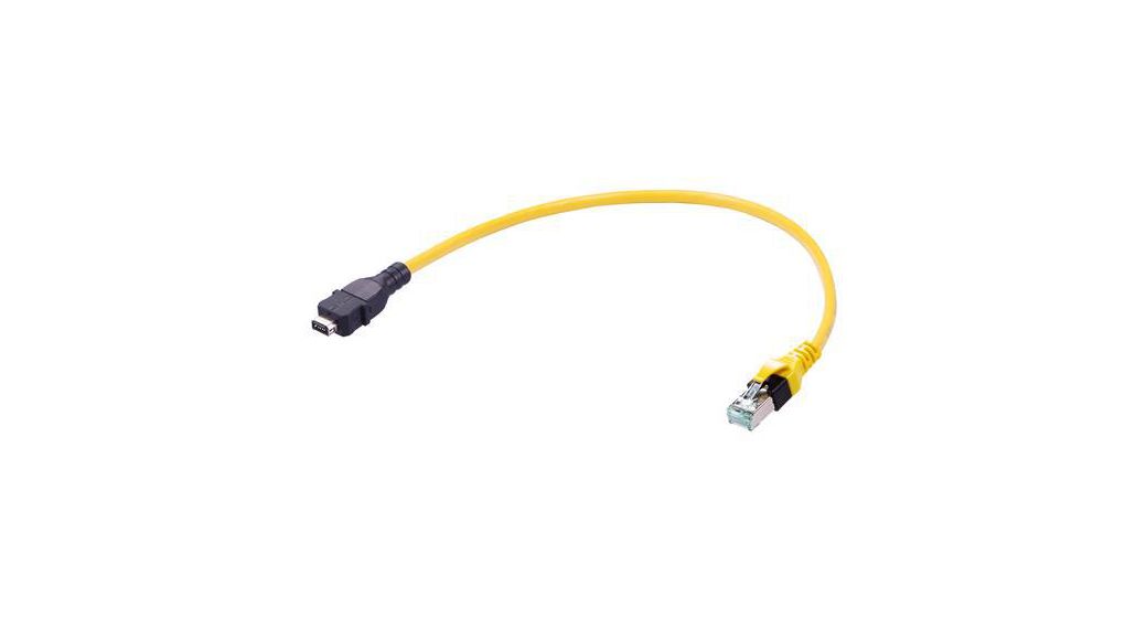 ix Industrial, 5 m, Yellow, Pre-Assembled Cable Screened Polyvinyl Chloride Sheath, Ethernet, 5m, Gelb