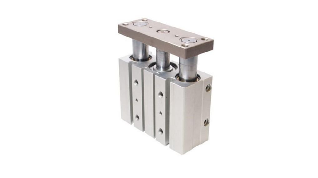 Pneumatic Guided Cylinder - 20mm Bore, 150mm Stroke, Double Acting