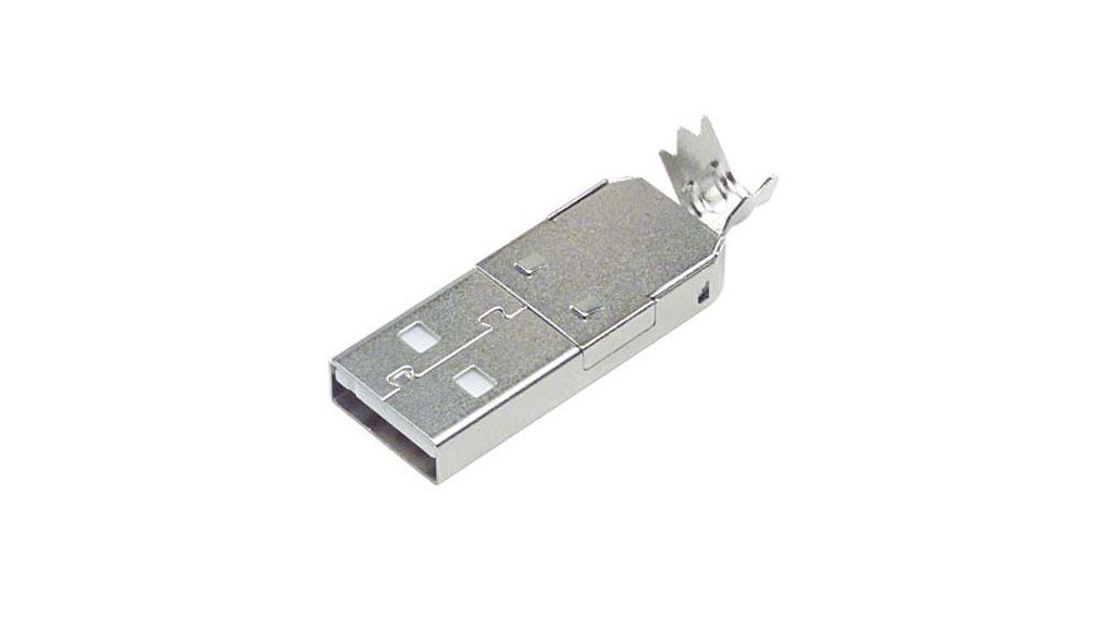 Straight, PanelMale- 1 Port Type USB Type A USB ConnectorUSB 2.0, Male, Straight