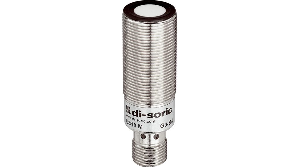 213062 | Di-Soric Threaded Barrel Ultrasonic Sensor, M18 x 1800 mmPush ...