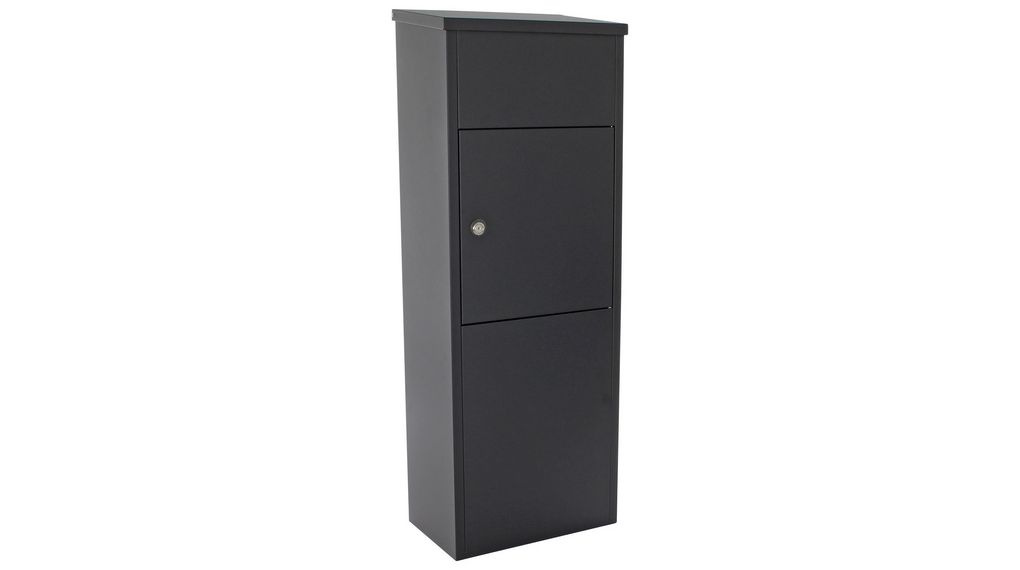 Black Mailbox, 1050 mm x 380mm x 230 mm, Schwarz