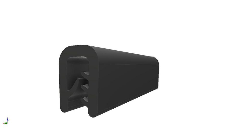 Black EPDM Edge Protection, 20m