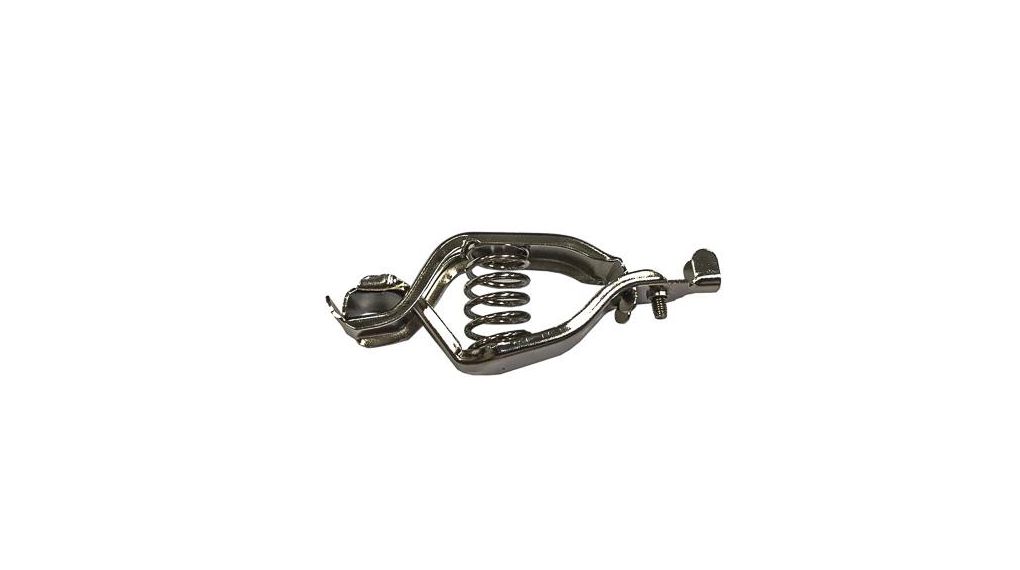 RS PRO Crocodile Clip, Nickel Plated Contact, 25A, Silver 5 ST