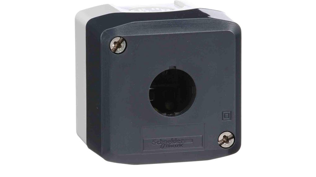 Schneider Electric Light Grey Polycarbonate XAL Control Station Enclosure - 1 Hole 22mm Diameter