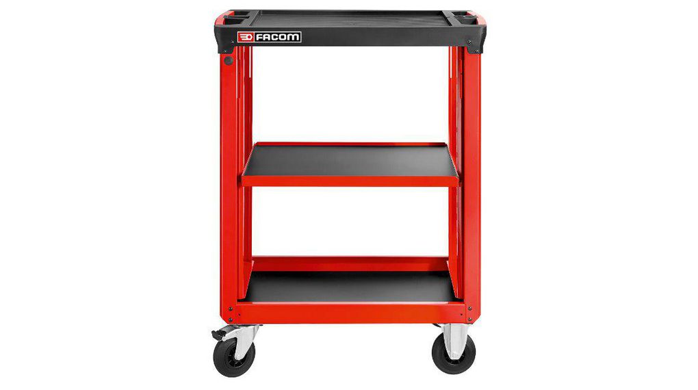 Facom 3 Shelf PP Trolley Trolley, 560 x 460mm, 560mm