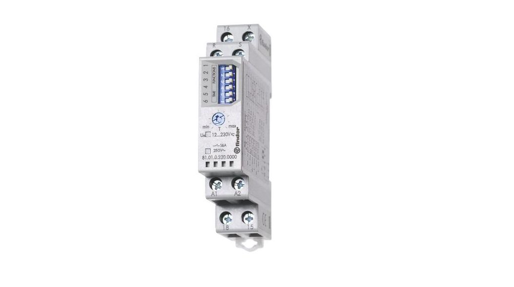 Time Lag Relay 81 10h 250V 1CO Number of Functions 7