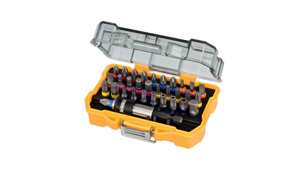 DeWALT Screwdriver Bit 32 Pieces, Hexagon, Phillips, Pozidriv, Torx