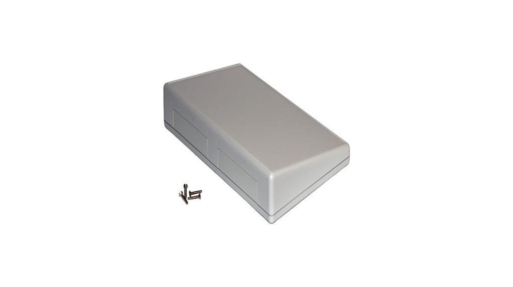 Hammond 1599T Series Light Grey ABS, Plastic Enclosure, IP54, Grey Lid, 220 x 140 x 46mm