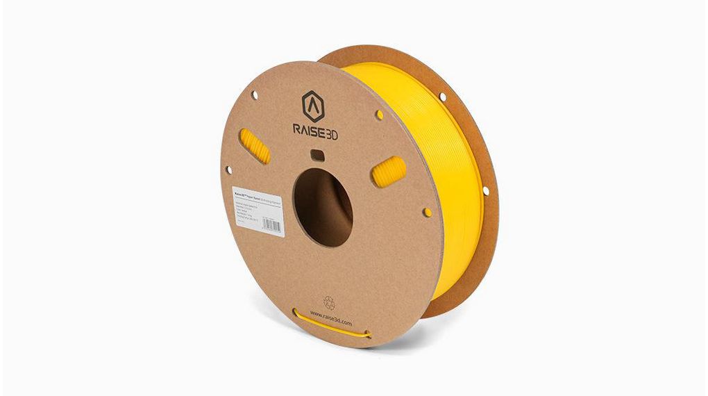 Raise3D 1.75mm Yellow PLA High Speed 3D Printer Filament, 1kg, 1kg