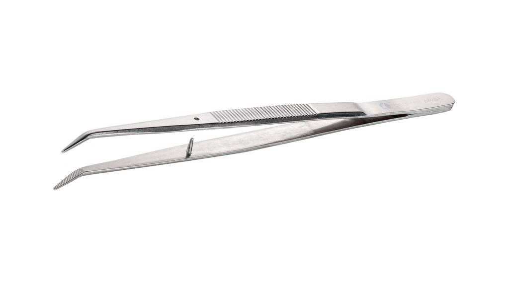 ideal-tek 155 mm, Stainless Steel, Bent, Tweezers