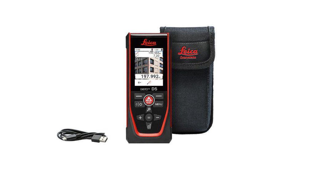 Leica D5-R Distance Meter, 200m Range, ± 1.0 mm Accuracy
