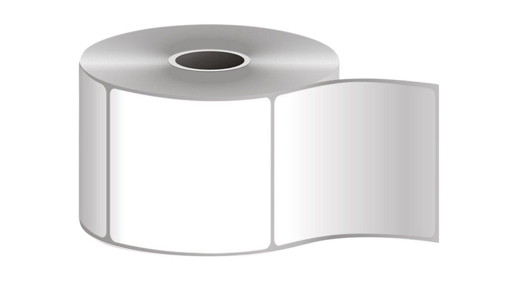 Label Roll, Polyester, 51 x 102mm, 1370pcs, White