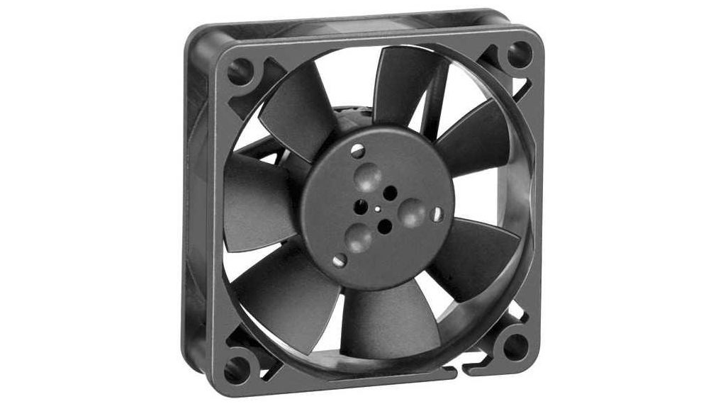 Axiale ventilator DC Mof 50x50x15mm 24V 5400min-1 18.5m³/h 2-polige gevlochten draad