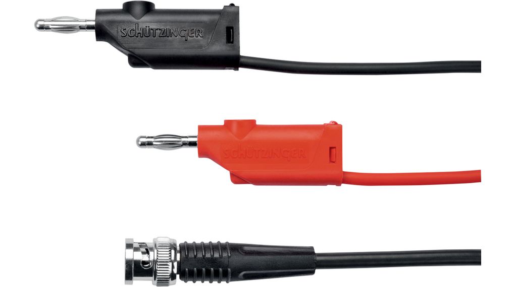 Adaptérový kabel BNC PVC 1m Černý