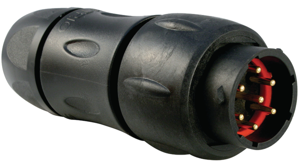 Rundsteckverbinder, Stecker, 7 Anzahl Kontakte, 16A, 300V, IP68 / IP69K