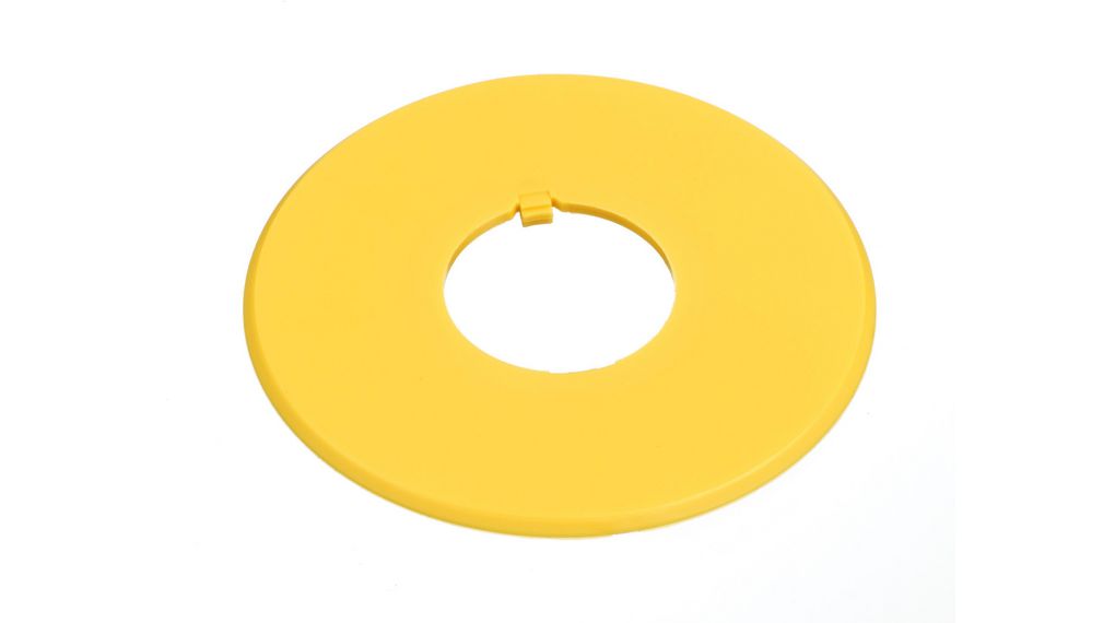 Blank Nameplate 60mm Emergency Stop Round Yellow HW Series Switch