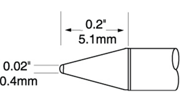 Juotoskärki UFTC Kartio 5.1mm 0.4mm