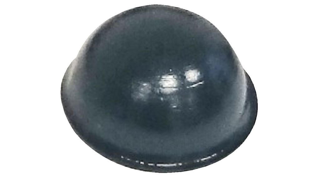 Gummifüsse, Halbkugelförmig, 16x16x7.9mm, 70 Shore A, Schwarz
