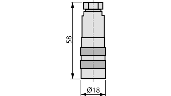 Connecteur cylindrique, M16, Prise, Droit, Pôles - 5, Soudage