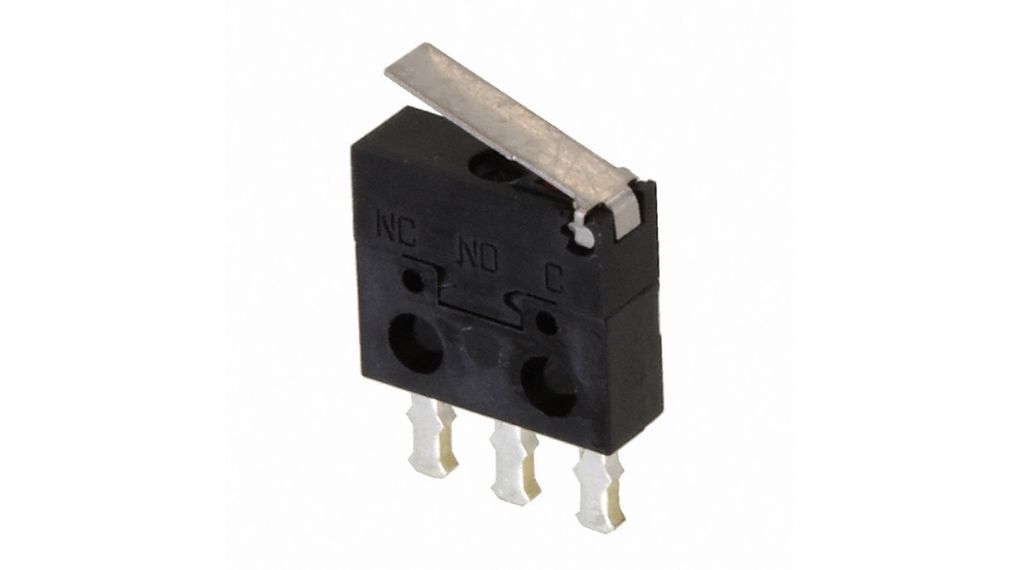 Micro Switch AV4, 500mA, 1CO, 0.25N, Hinge Lever