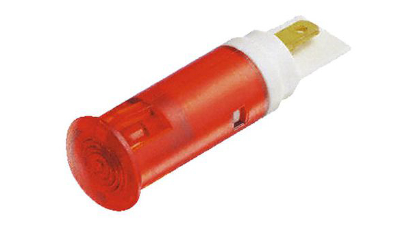 LED-indikatorTappterminal, 2,8 x 0,8 mm Fast Rød DC 28V