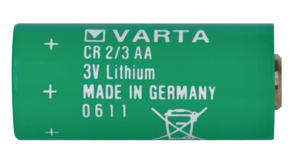 Primaire batterij, 3V, 2/3AA, Lithium