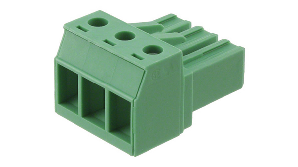 Barrette femelle, Droit, 20A, 630V, Pas - 7.62mm, Pôles - 3