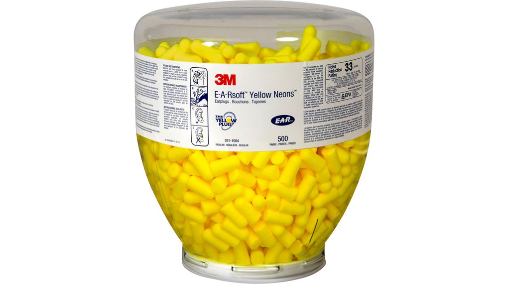 E-A-R soft Earplugs 36dB Yellow Pack of 500 pairs