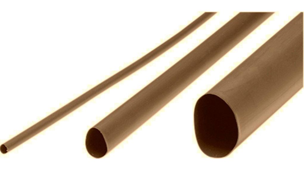 Heat-Shrink Tubing 2:1, 4.5 ... 9mm, Brown, Polyolefin, 10m