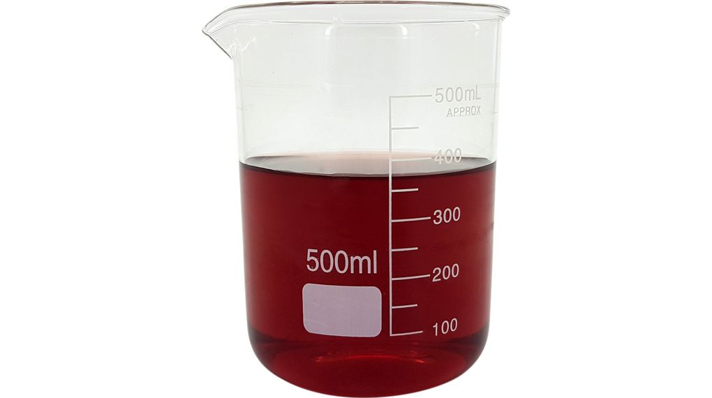 Bägare för ultraljudsrengöring, 500 ml, Borsilikatglas