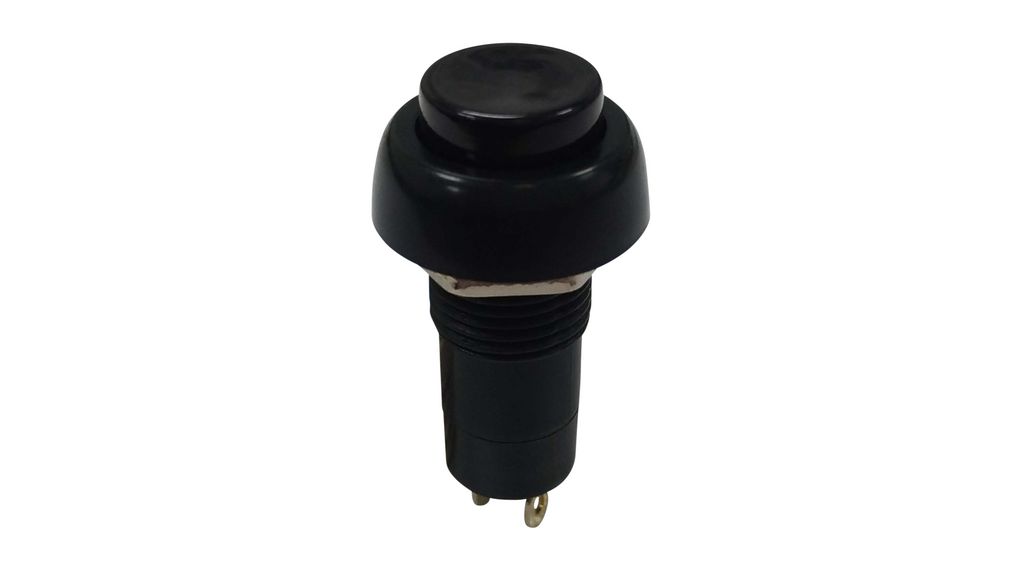 Pushbutton Switch ON-OFF 1NO Panel Mount Black