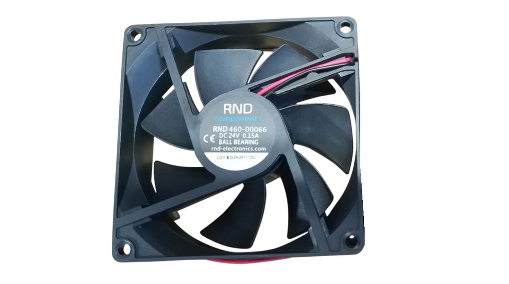 Axiallüfter DC 92x92x25mm 24V 99m³/h