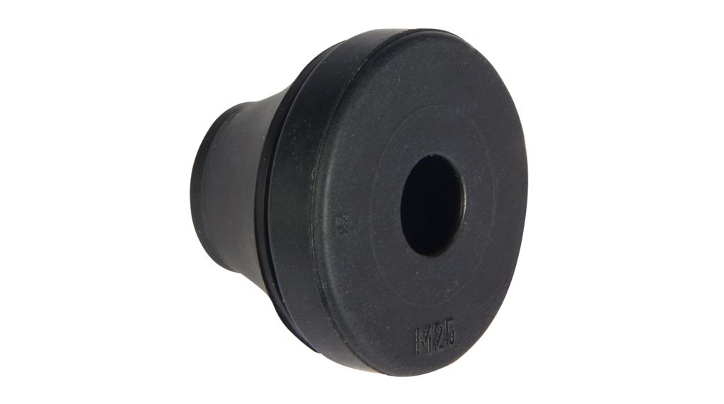 Cable Grommet, PG16, 10 ... 14mm, Neoprene, Black