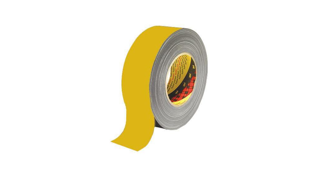 3M Scotch 389 Duct Tape, 50m x 50mm, Yellow, PE Coated Finish