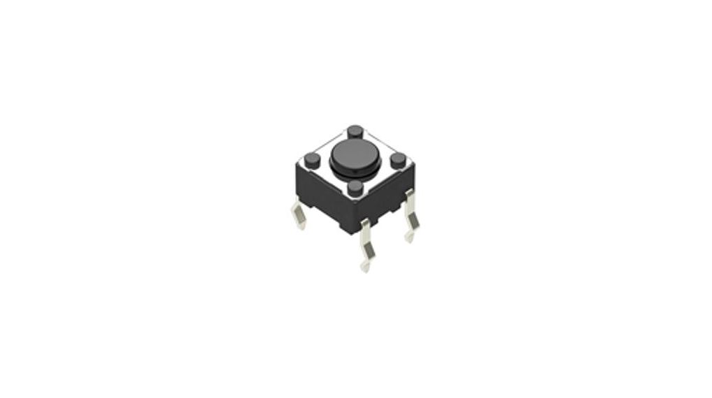 Tactile Switch, 1NO, 0.98N, 6.5 x 6mm, SKHH