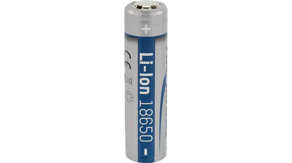 Pile rechargeable, Li-Ion, 18650, 3.6V, 2.6Ah