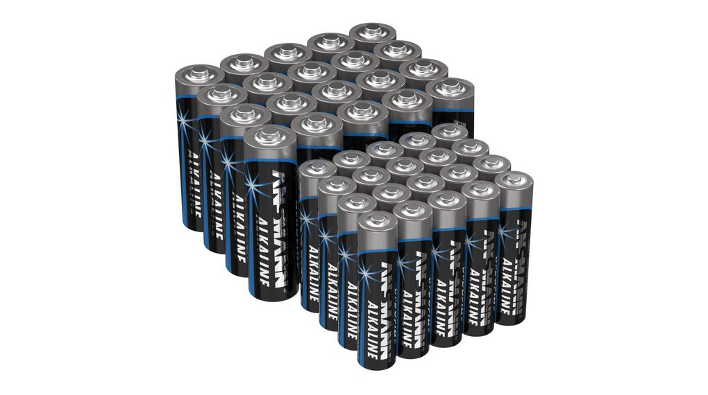 Primair batterijassortiment, 1.5V, AA / AAA, Alkalisch, 40 ST