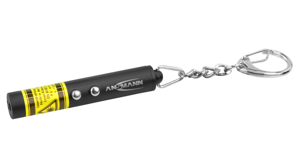 Mini Laser Pointer 2in1 with Keychain Light, Wit, Led, 3x LR41
