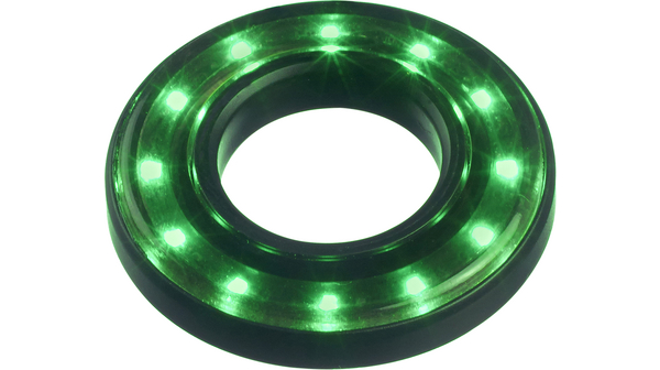 LED Indicator Ring, Green, 24V