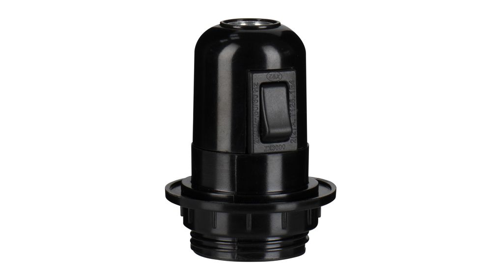 Lamp Holder E27 43mm Black