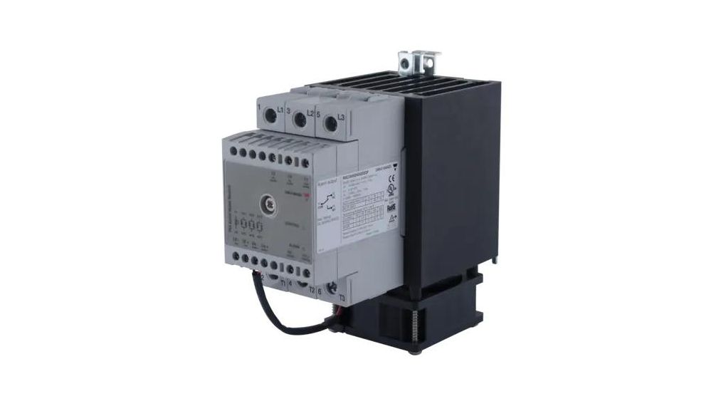 2-Phase Solid State Relay with Integrated Fan, 2NO, 75A, 660V, Box Clamp Terminal, RGC