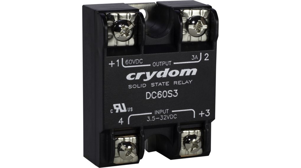 Solid State Relay, DC60, 1NC, 7A, 60V, Screw Terminal