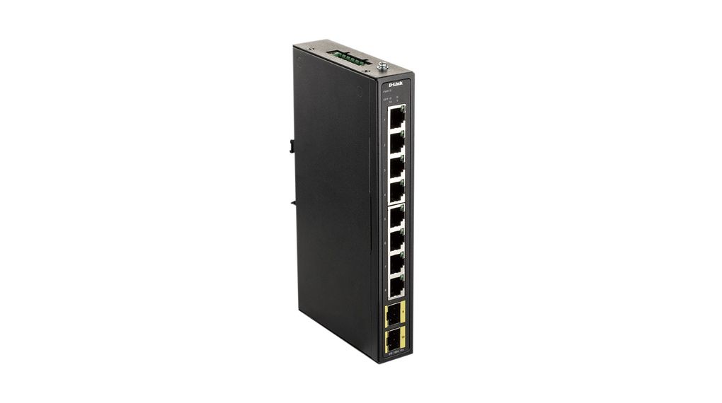 Ethernet Switch, RJ45 Ports 8, 1Gbps, Layer 2 Unmanaged