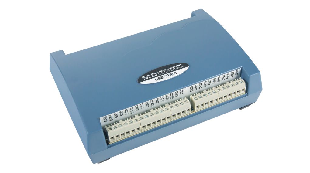 Vysokorychlostní čítač MCC USB-CTR08 DAQ, 64 bitů, 1 ... 4 MS/s, 8 vstupů, 4 výstupy