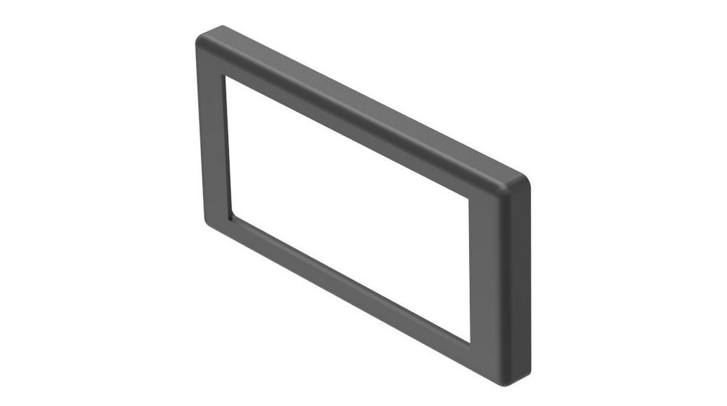 Front Bezel, Flat, Plastic, Black, EAO 03 Series, Pack of 5 pieces