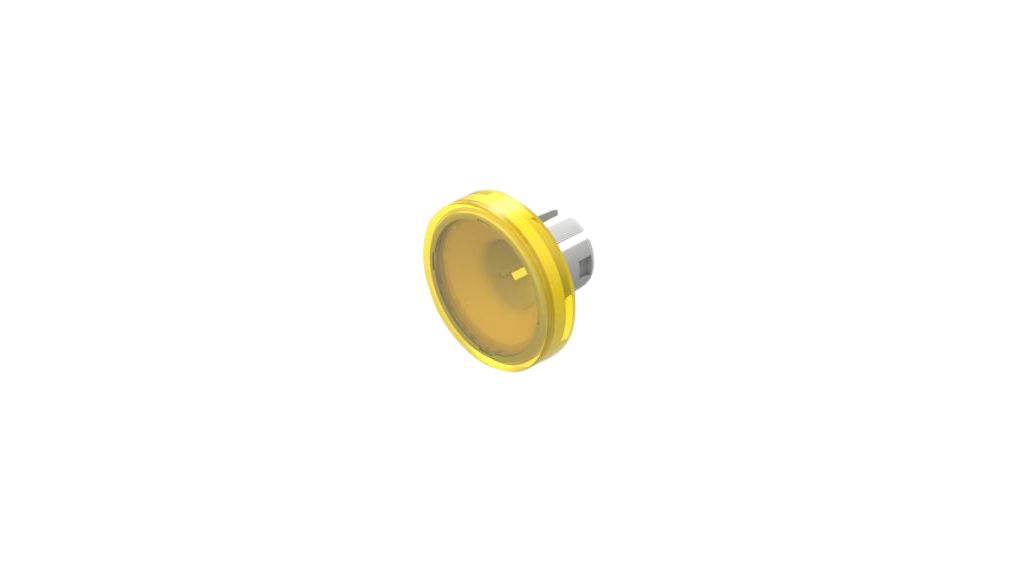 Lentille Rond 15.8mm Jaune Plastique Série EAO 61