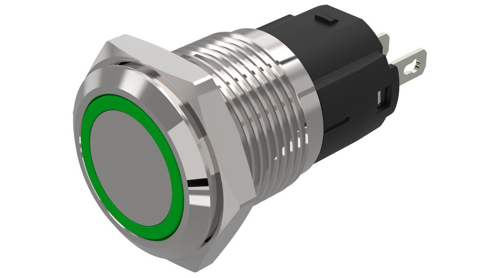 LED-Indicator 24V AC / DC LED Green Soldering Connection