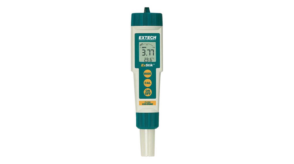 CL200 | Extech Instruments Waterproof Chlorine Meter, ExStik ...