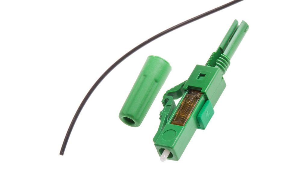 LC, APC Single Mode Simplex Fibre Optic Connector 9/125um Fibre Size, ≤ 0.4dB Insertion Loss