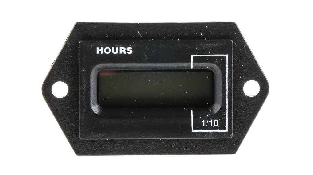 700 Hour Meter, 6 Digit LCD12 V ac/dc 12VAC/VDC